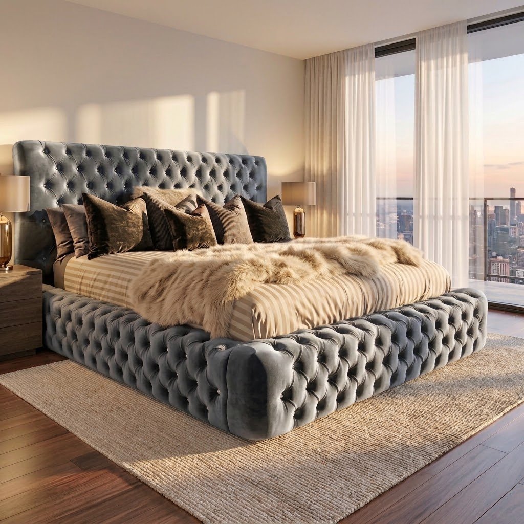 2026 Ambassador Tufted Chesterfield Bed - Image 6