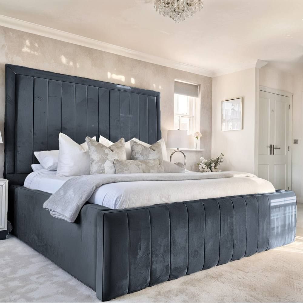 Signature 18'' Sides Galaxy Line High Bespoke Ottoman Upholstered Storage Bed - Image 20