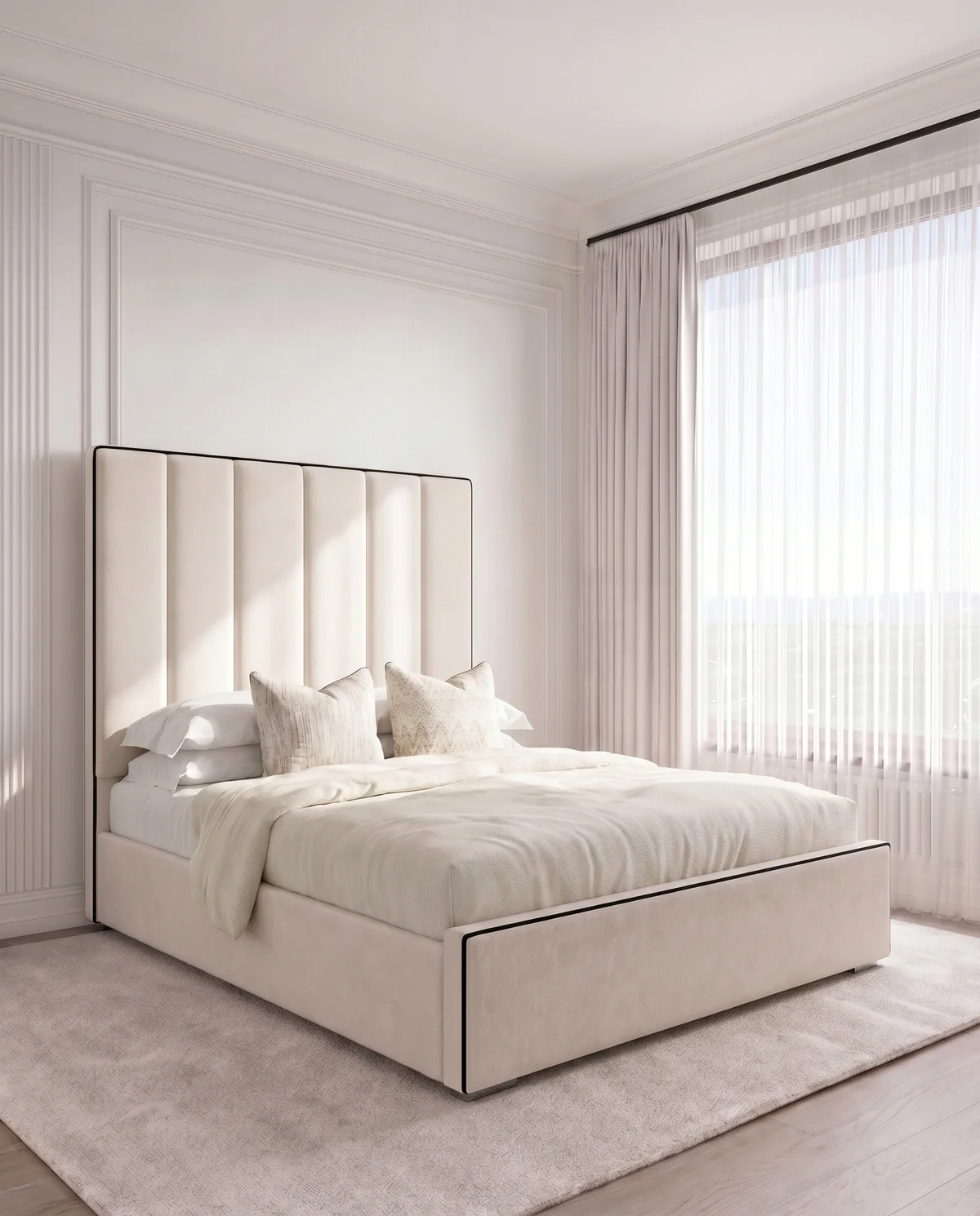 Modern Upholstered King Size Bed | Premium Designer Bed