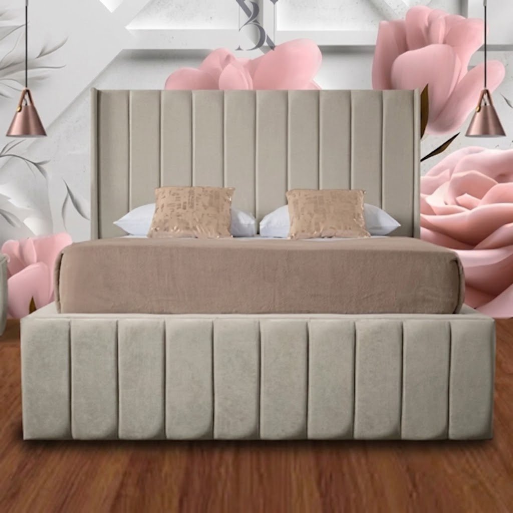 Monaca Wingback Curved Luxury Ottoman Bed - Image 4