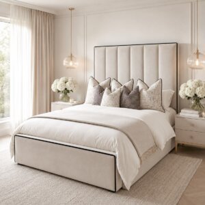 Modern Upholstered King Size Bed | Premium Designer Bed