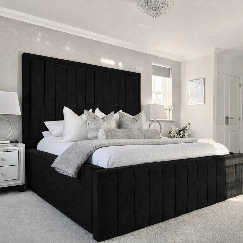 Signature 18'' Sides Galaxy Line High Bespoke Ottoman Upholstered Storage Bed - Image 14