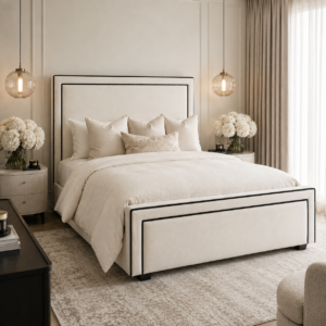 Aurelia Linear Bed Frame - Ottoman Storage Beds