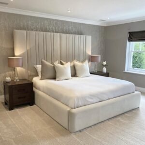 Double-Lined Upholstered Bed Frame