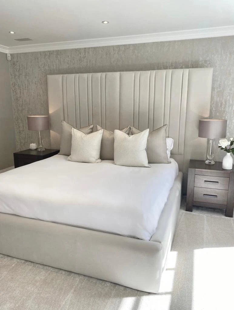 Double-Lined Upholstered Bed Frame - Image 4