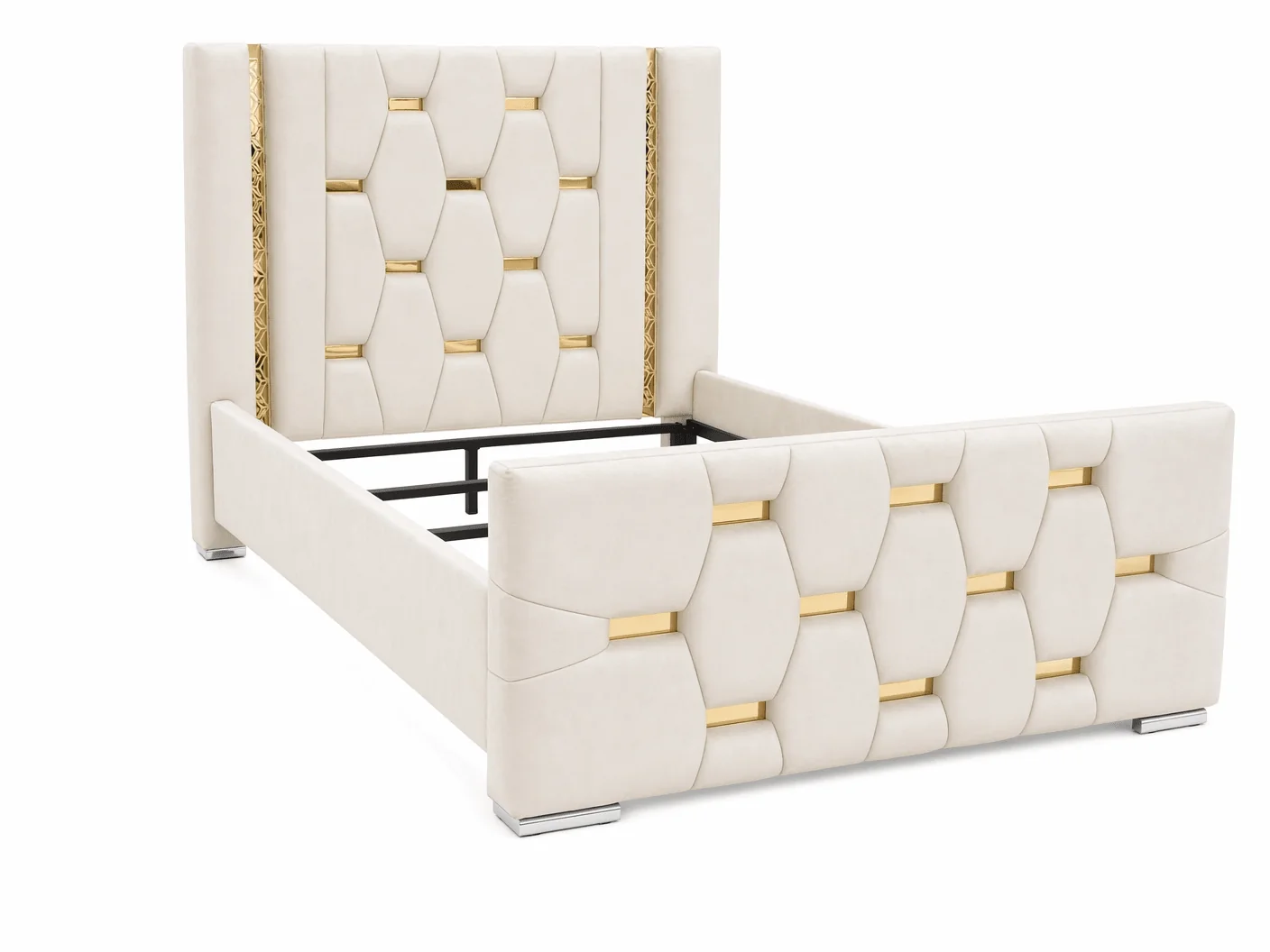 Belgravia Luxury Bed – Pyramid Panel Design with Optional Storage - Image 3