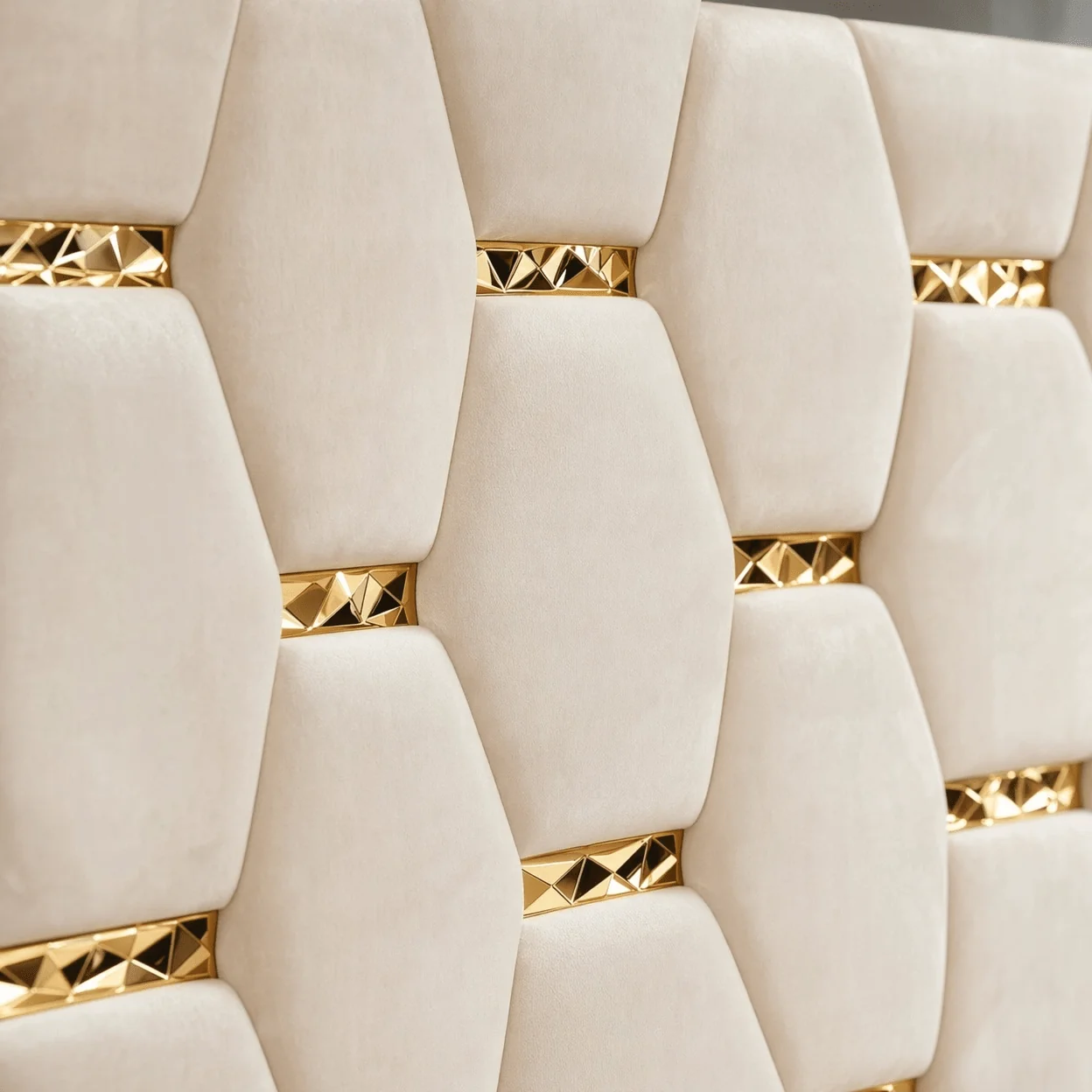 Belgravia Luxury Bed – Pyramid Panel Design with Optional Storage