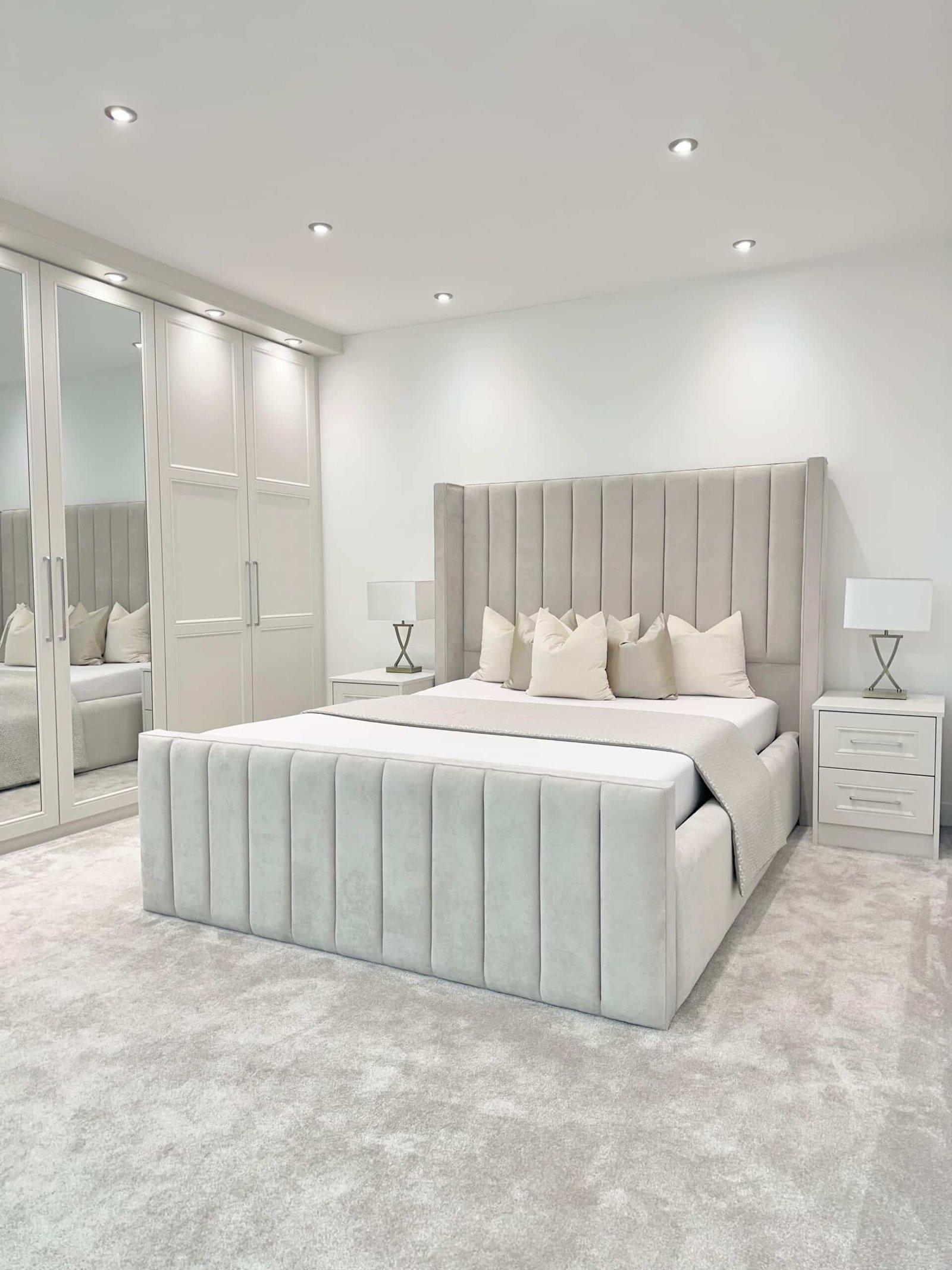 2026 MODERN LYLA LUXE WINGED UPHOSLTERED OTTOMAN BED