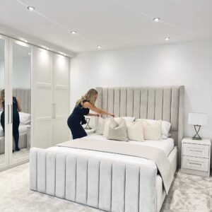 2026 MODERN LYLA LUXE WINGED UPHOSLTERED OTTOMAN BED