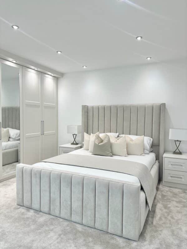 2026 MODERN LYLA LUXE WINGED UPHOSLTERED OTTOMAN BED - Image 4