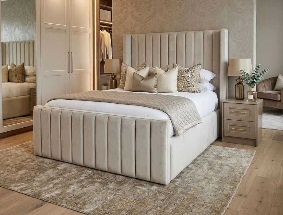 2026 MODERN LYLA LUXE WINGED UPHOSLTERED OTTOMAN BED - Image 10