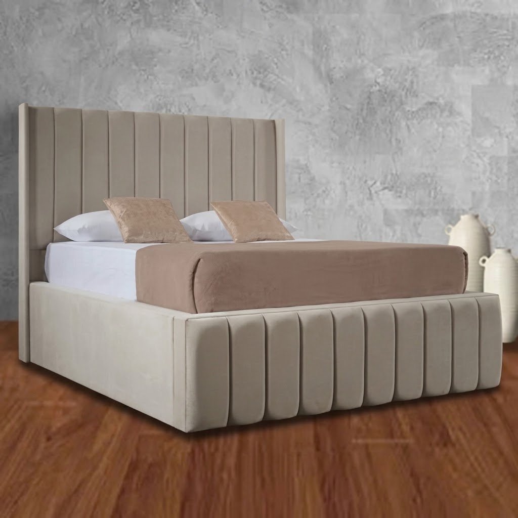 Monaca Wingback Curved Luxury Ottoman Bed - Image 5