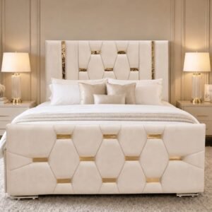 Belgravia Luxury Bed – Pyramid Panel Design with Optional Storage