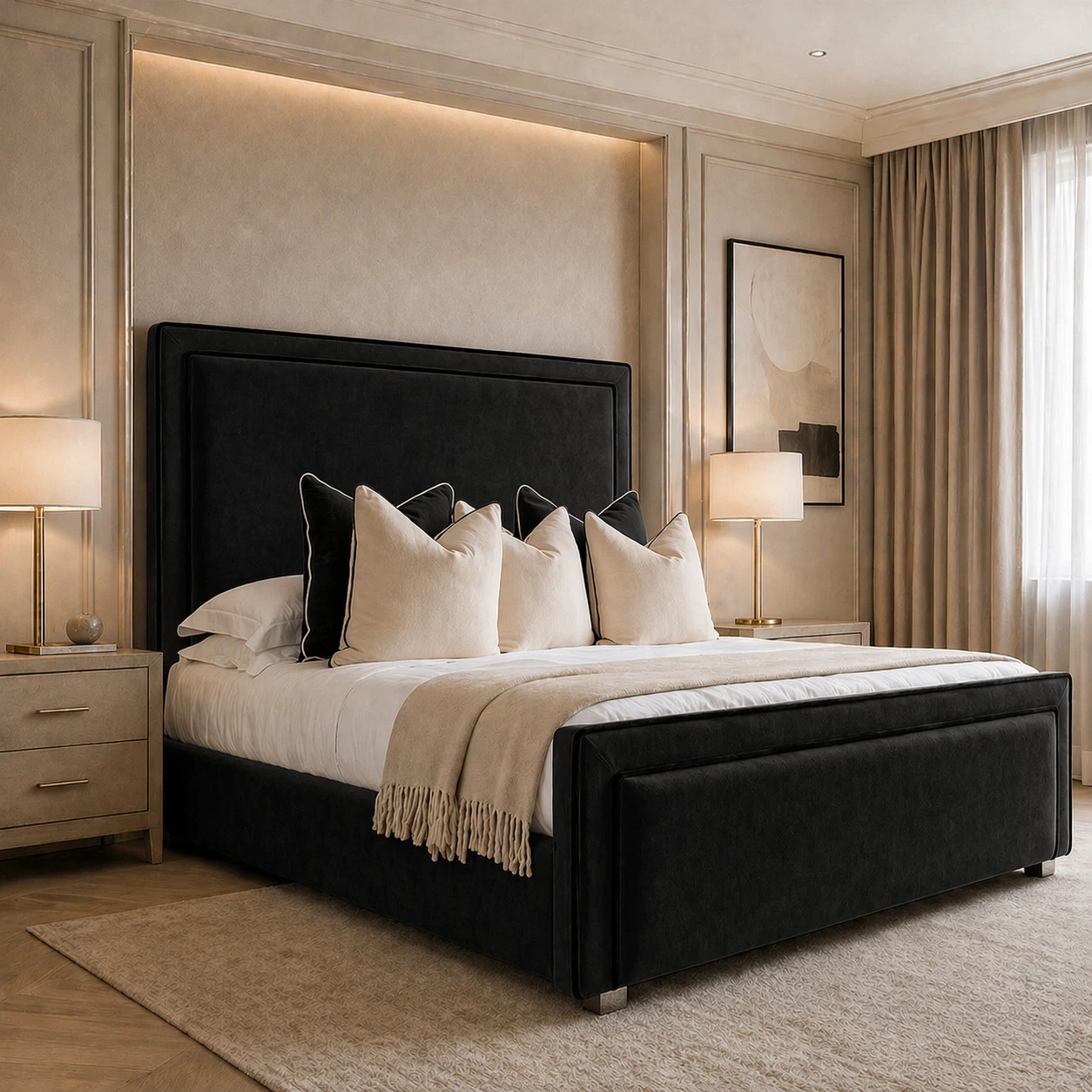 Aurelia Linear Bed Frame - Ottoman Storage Beds - Image 7