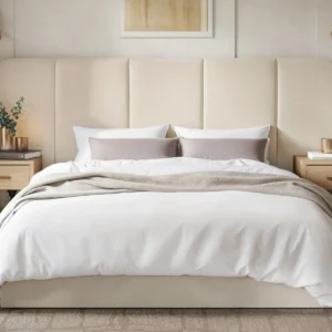 Bespoke Wide Headboard Upholstered Panel Bed Frame - UK