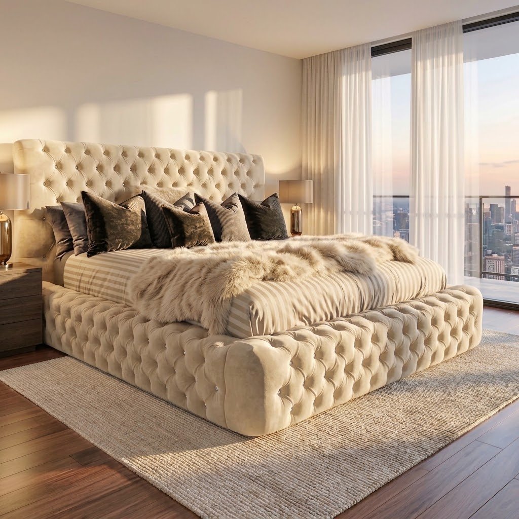 2026 Ambassador Tufted Chesterfield Bed - Image 9