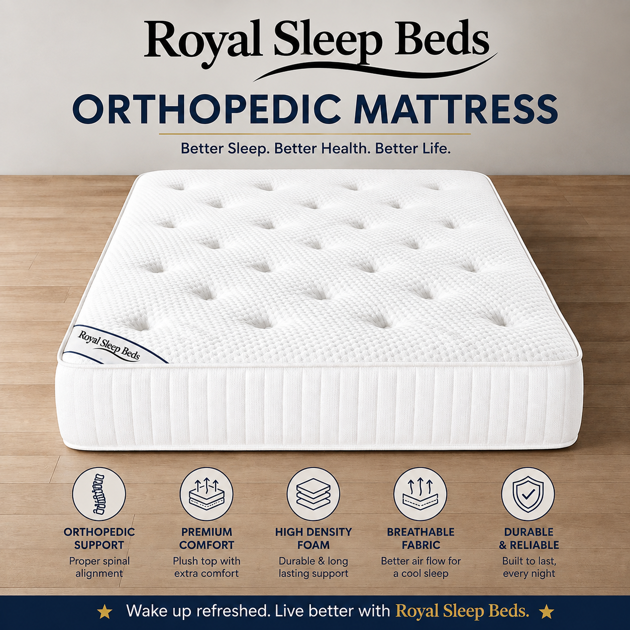 ROYAL SLEEP ORTHOPEDIC MATTRESS - IN BETTER PRICE & BETTER SLEEP