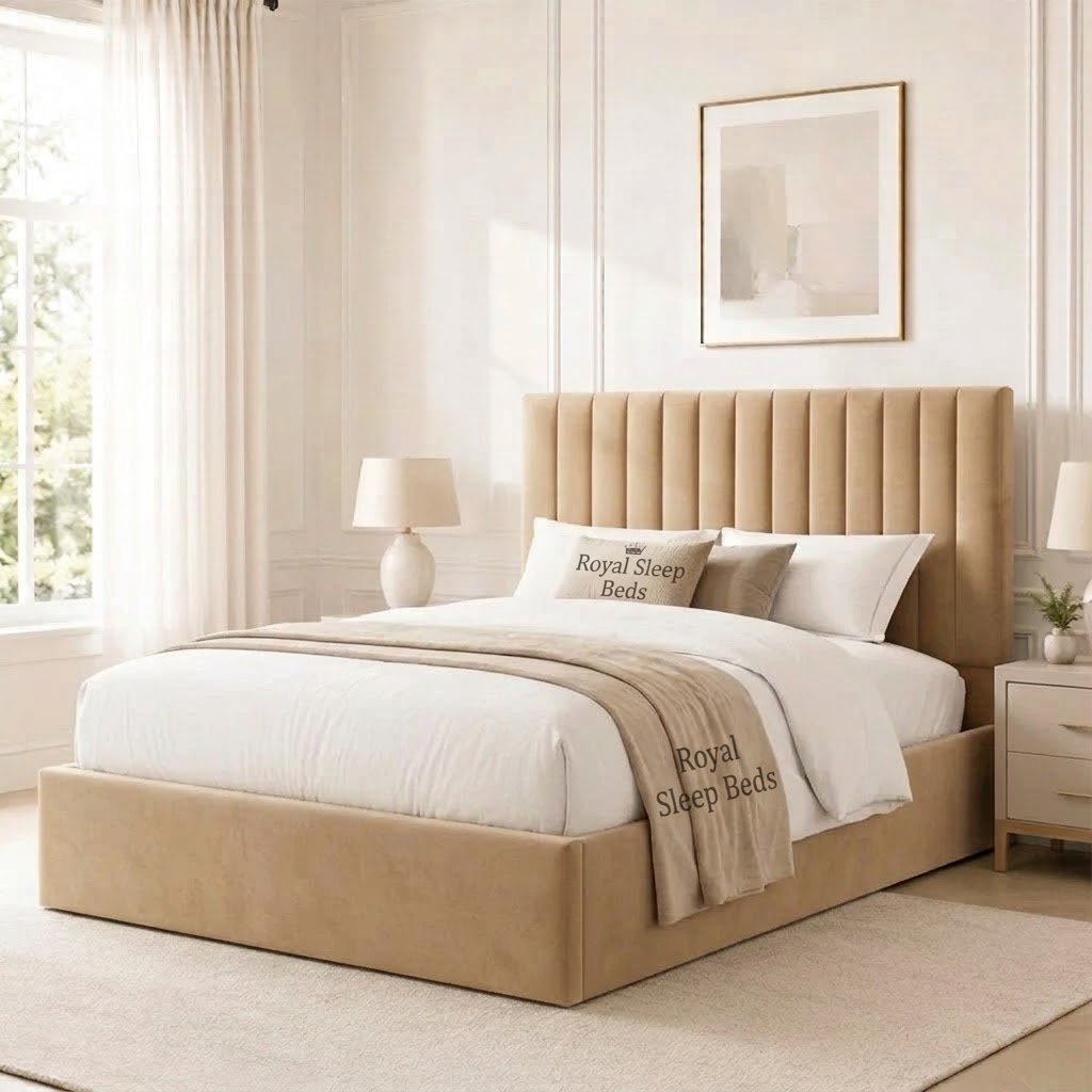 Vida Designs Vellaro Double Ottoman Linen Fabric Bed - Image 13