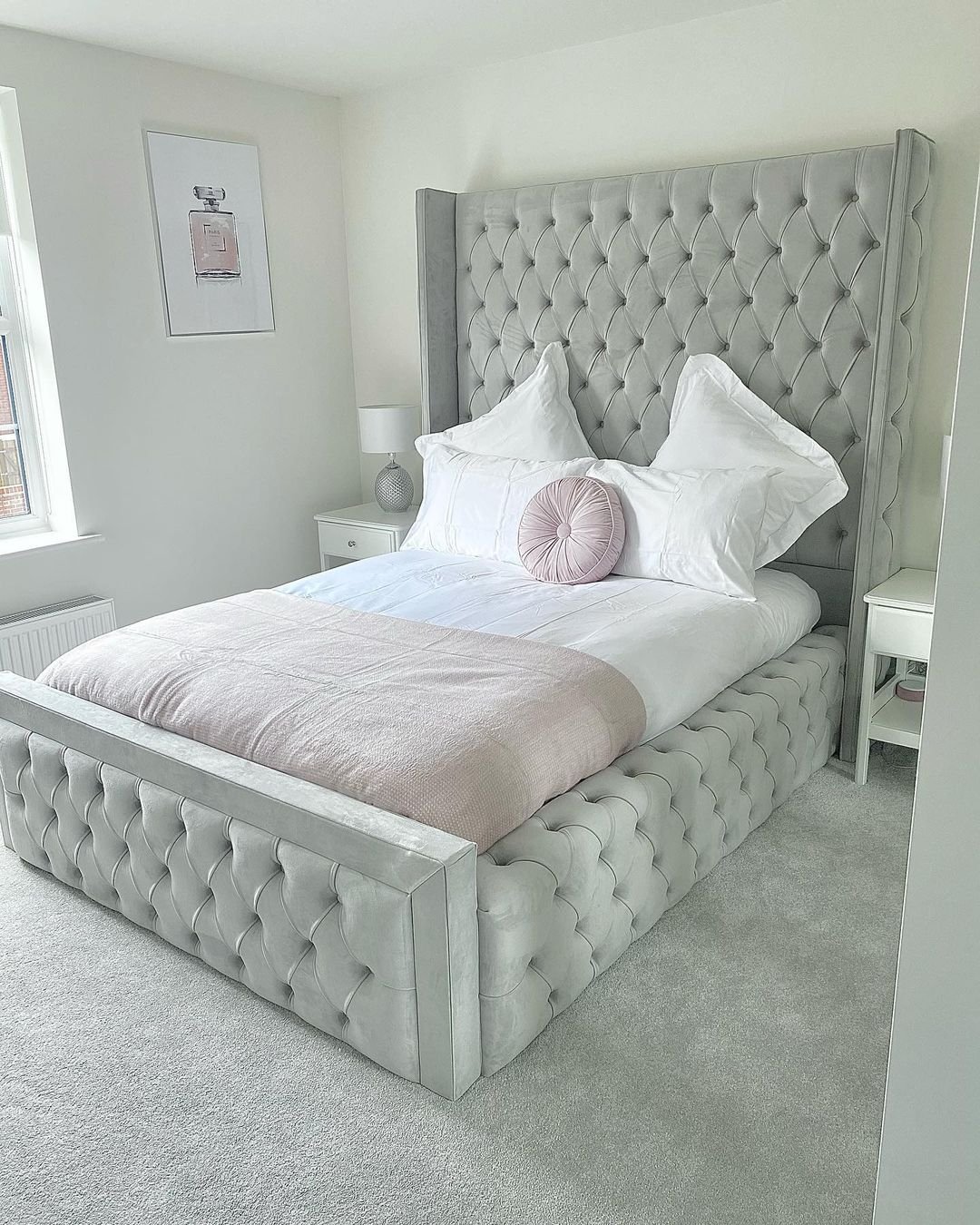Ambassador Wingback Tall Bed Frame - Image 13