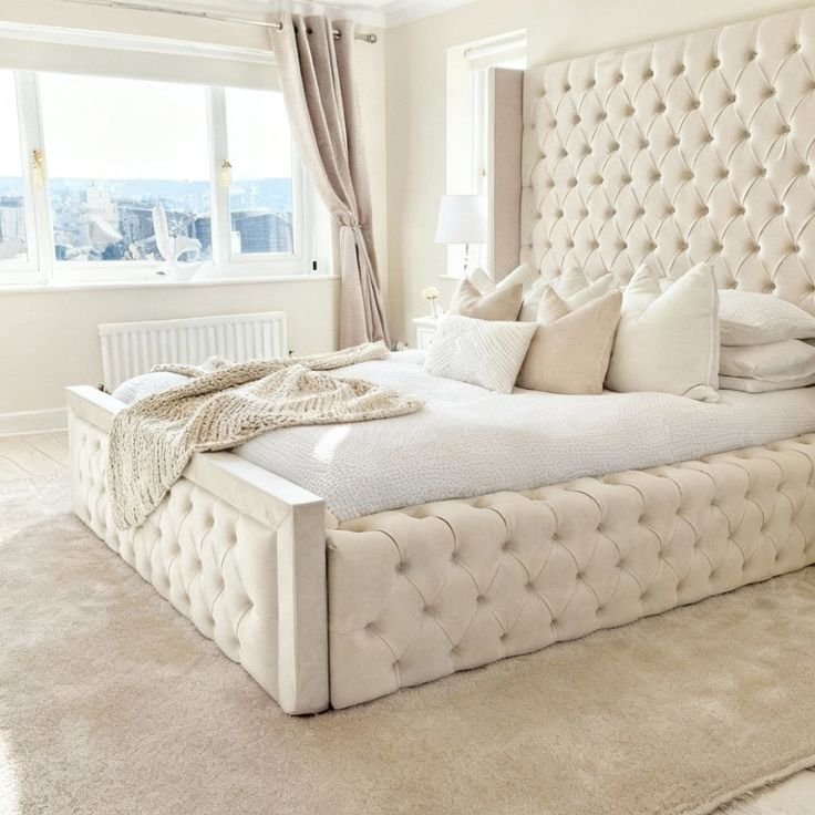 Ambassador Wingback Tall Bed Frame