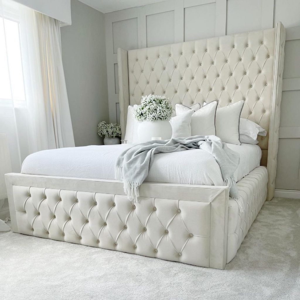 Ambassador Wingback Tall Bed Frame - Image 12