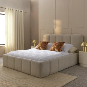 Chenille Fabric Cloud Penal Design Bed