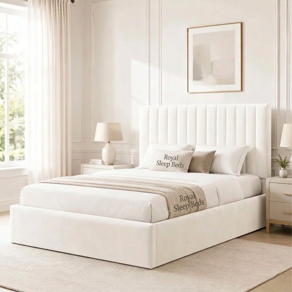Vida Designs Vellaro Double Ottoman Linen Fabric Bed - Image 10