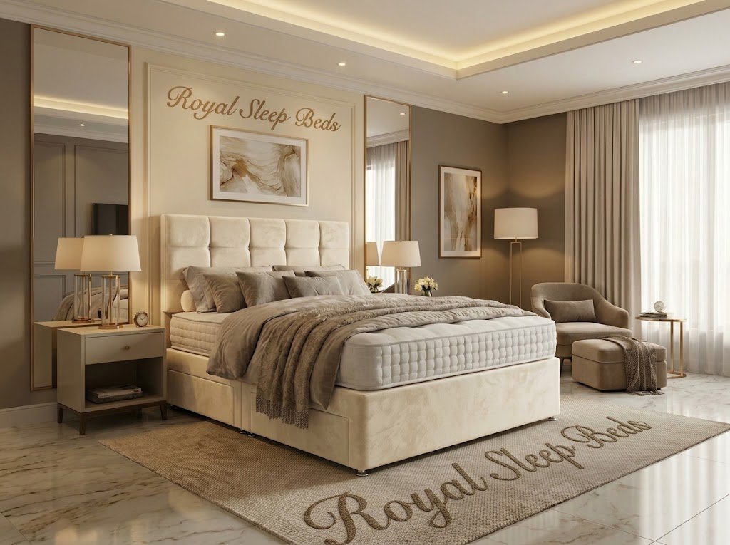 PLUSH DIVAN BED SET WITH LUX MATTRESS AND HEADBOARD - Image 7