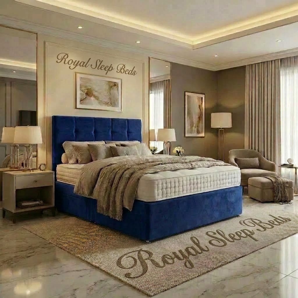 PLUSH DIVAN BED SET WITH LUX MATTRESS AND HEADBOARD - Image 3