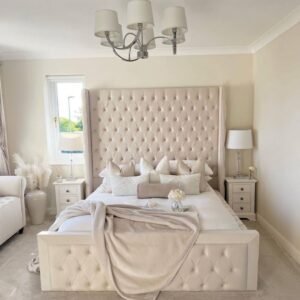 Ambassador Wingback Tall Bed Frame