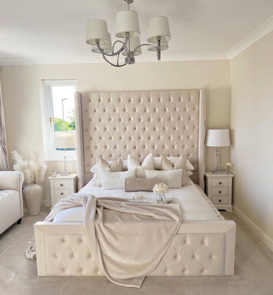 Ambassador Wingback Tall Bed Frame