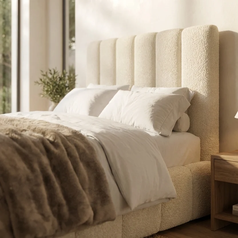CHESHIRE TEDDY BOUCLE CREAM BED - Image 3