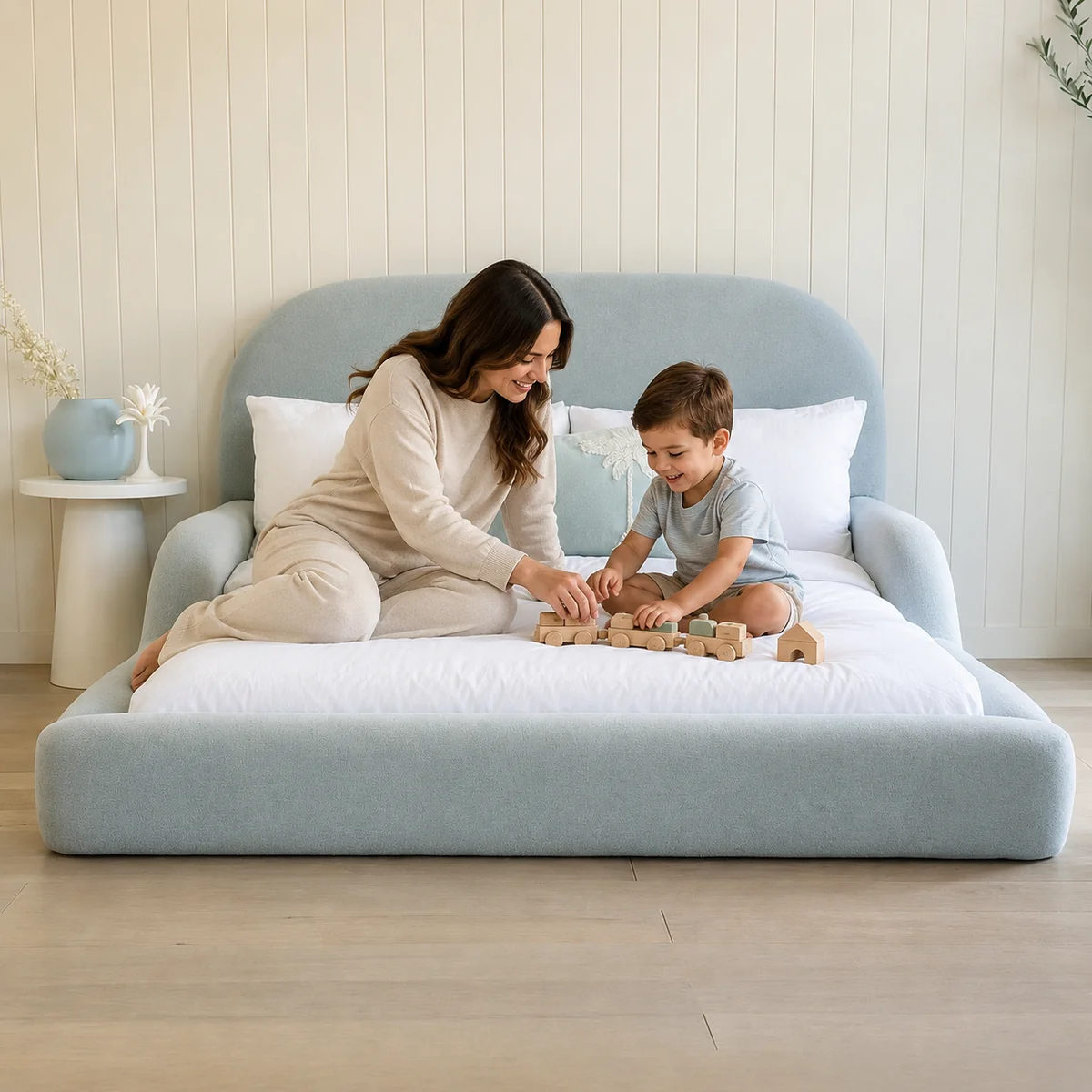 Kids Floor Bed | Rosy Cloud Kid Bed | Kids Double bed - Image 3