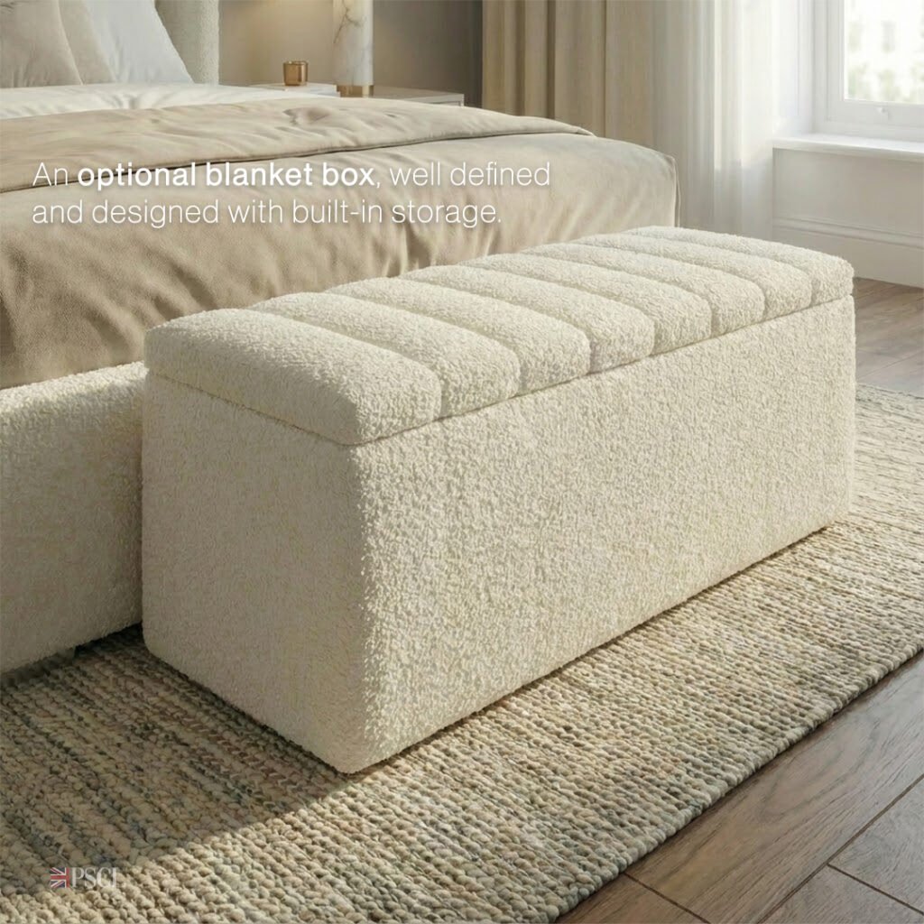 DUSK TEDDY BOUCLE WINGBACK BED - Image 10