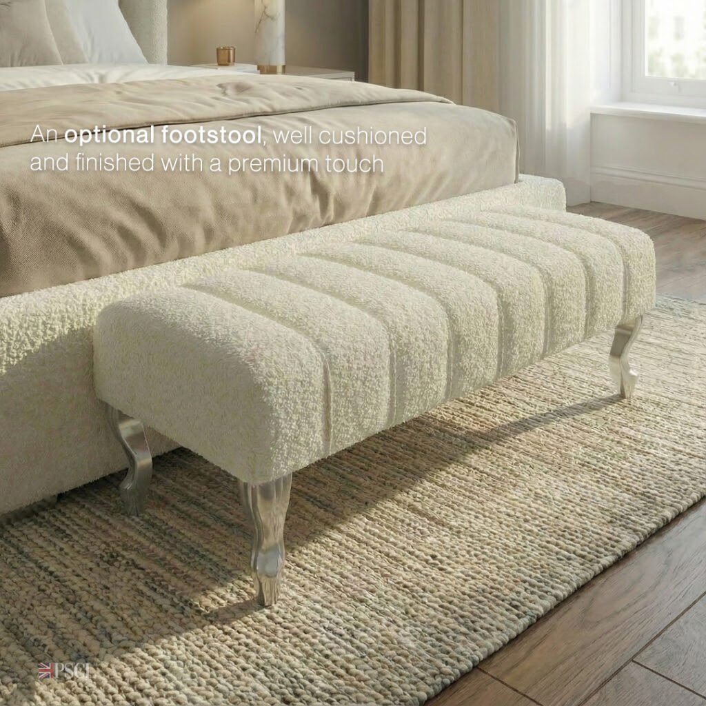 DUSK TEDDY BOUCLE WINGBACK BED - Image 11