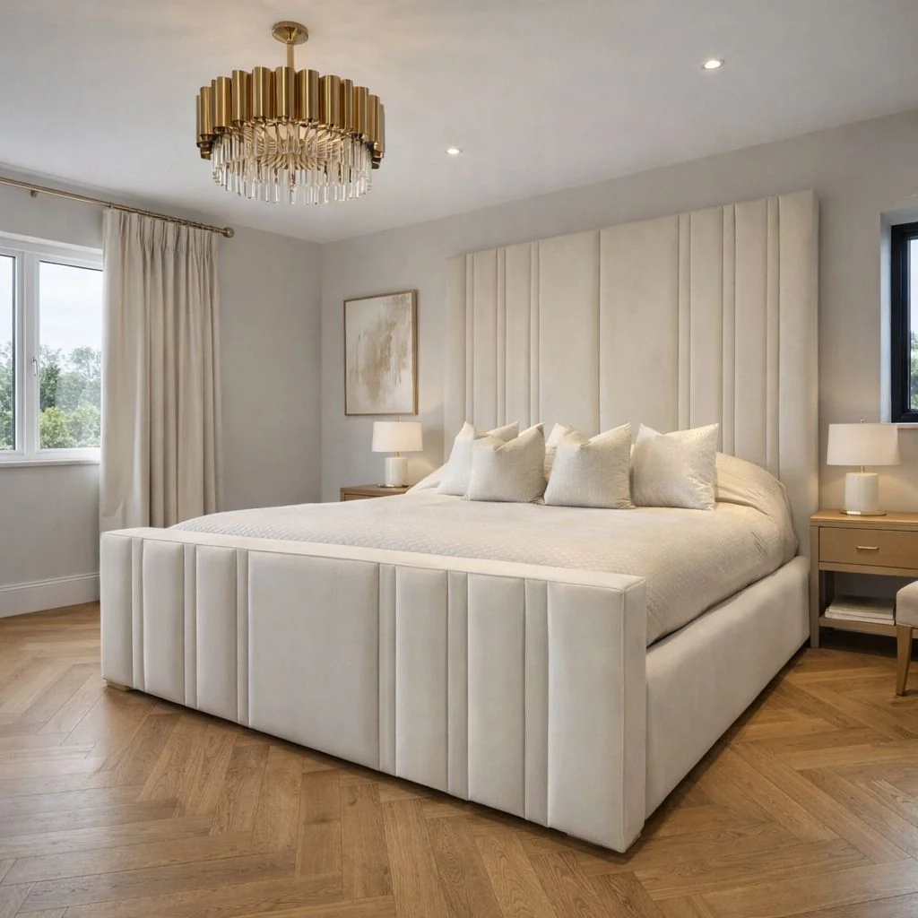 Zeno Higher Headboard With Underneath Hydraulic Storage Mechanism