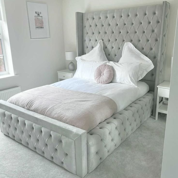 Ambassador Wingback Tall Bed Frame - Image 10