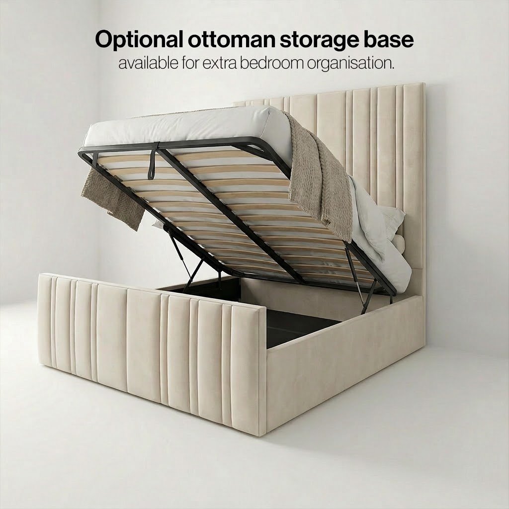 Zeno Higher Headboard With Underneath Hydraulic Storage Mechanism - Image 4