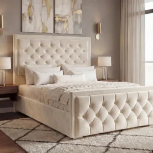 HILTON BUMBER STYLE CHESTERFIELD HEADBOARD BED - UK