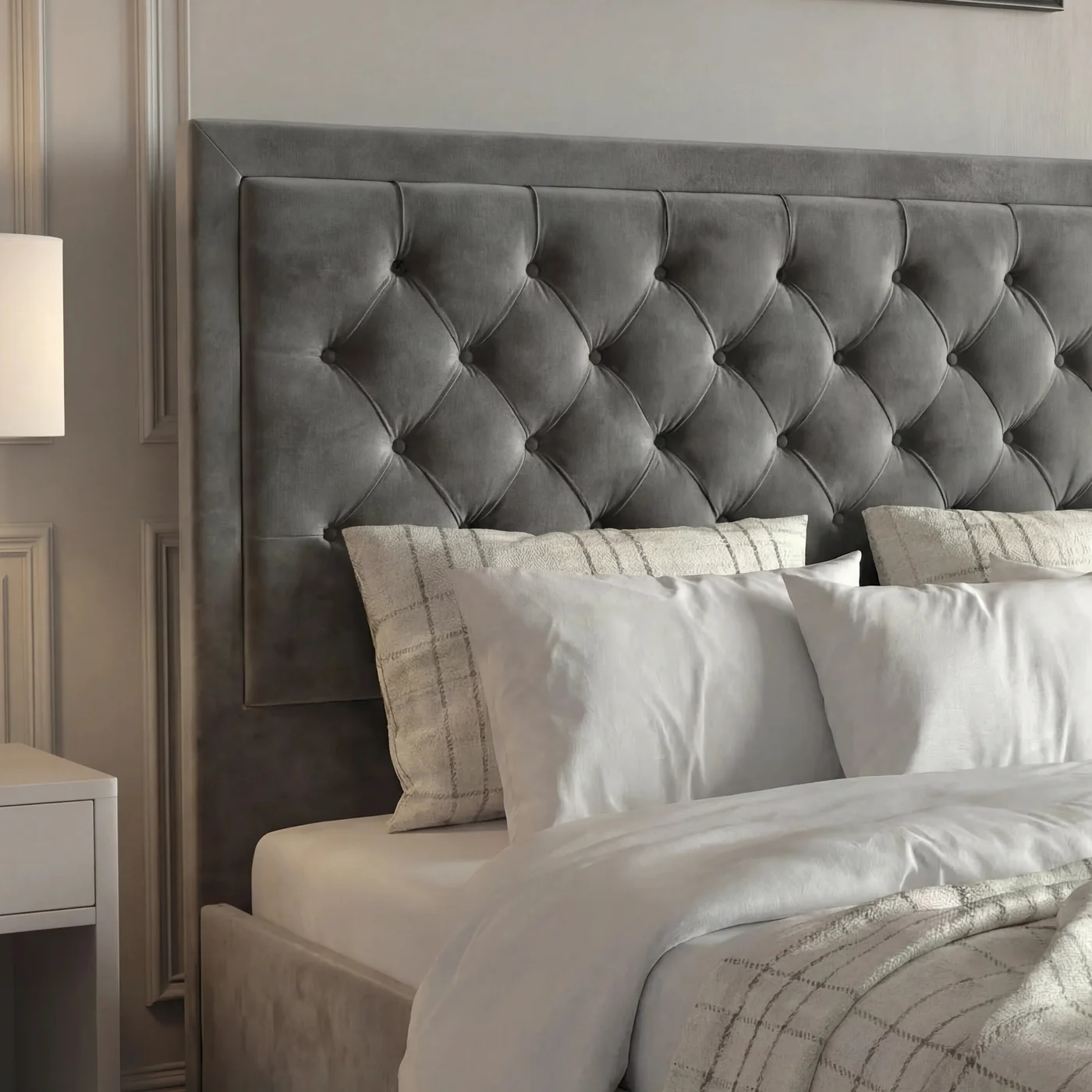 HILTON BUMBER STYLE CHESTERFIELD HEADBOARD BED - UK - Image 9