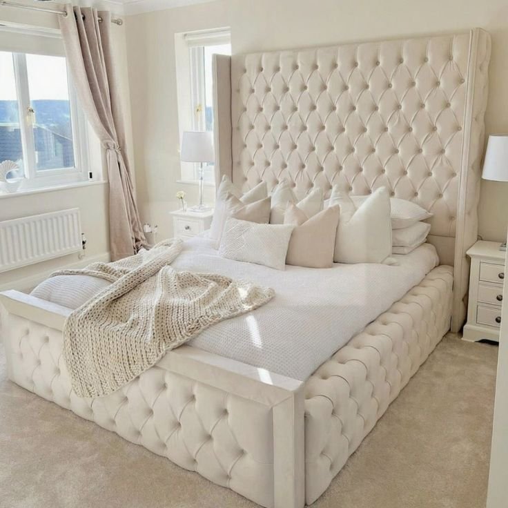 Ambassador Wingback Tall Bed Frame - Image 9