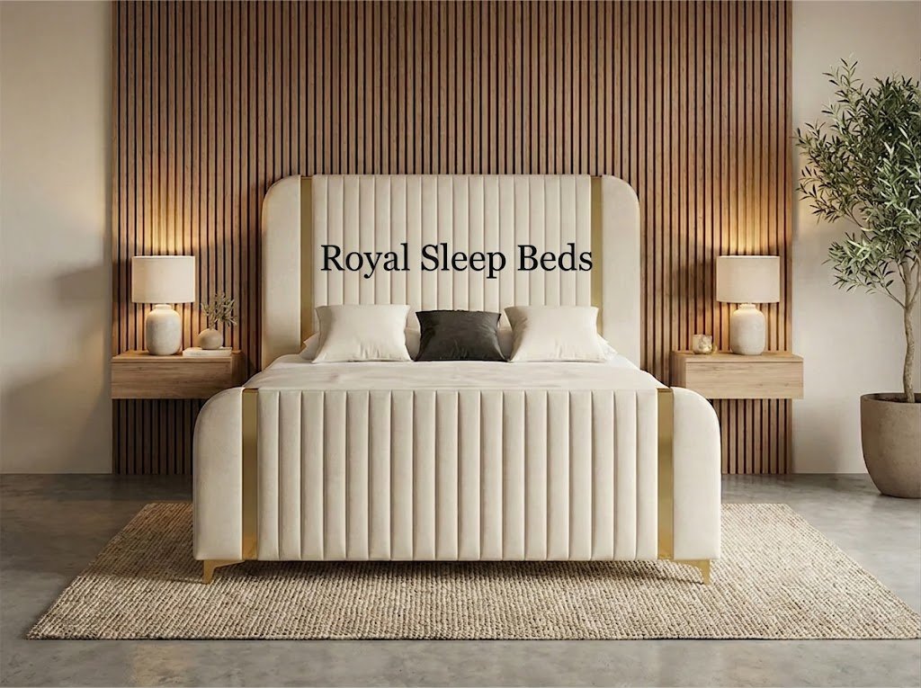 Opera Mirror Bed with Ottoman Storage, Headboard and Mattress - Image 3