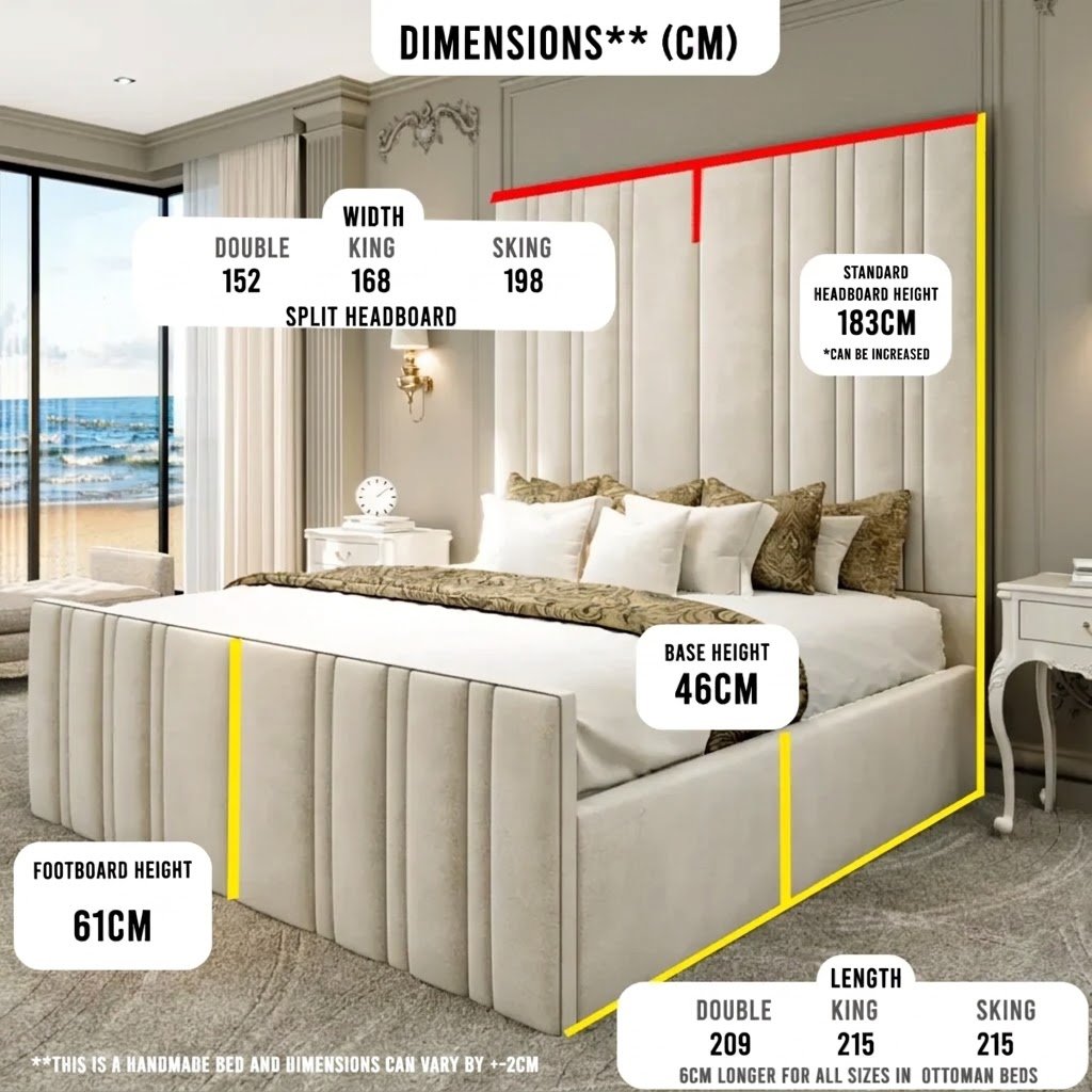 Zeno Higher Headboard With Underneath Hydraulic Storage Mechanism