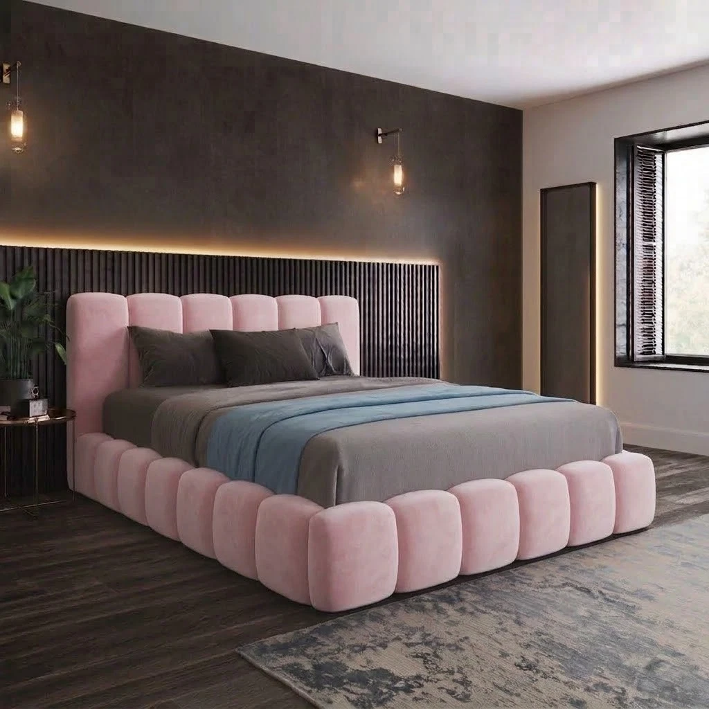 Premium Soft Teddy Boucle Cloud Bubble Bed - Optional Gas Lift Storage - Image 8
