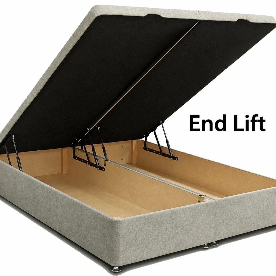 Divan Ottoman Storage Bed with Memory Mattress Double & King Size - Image 3