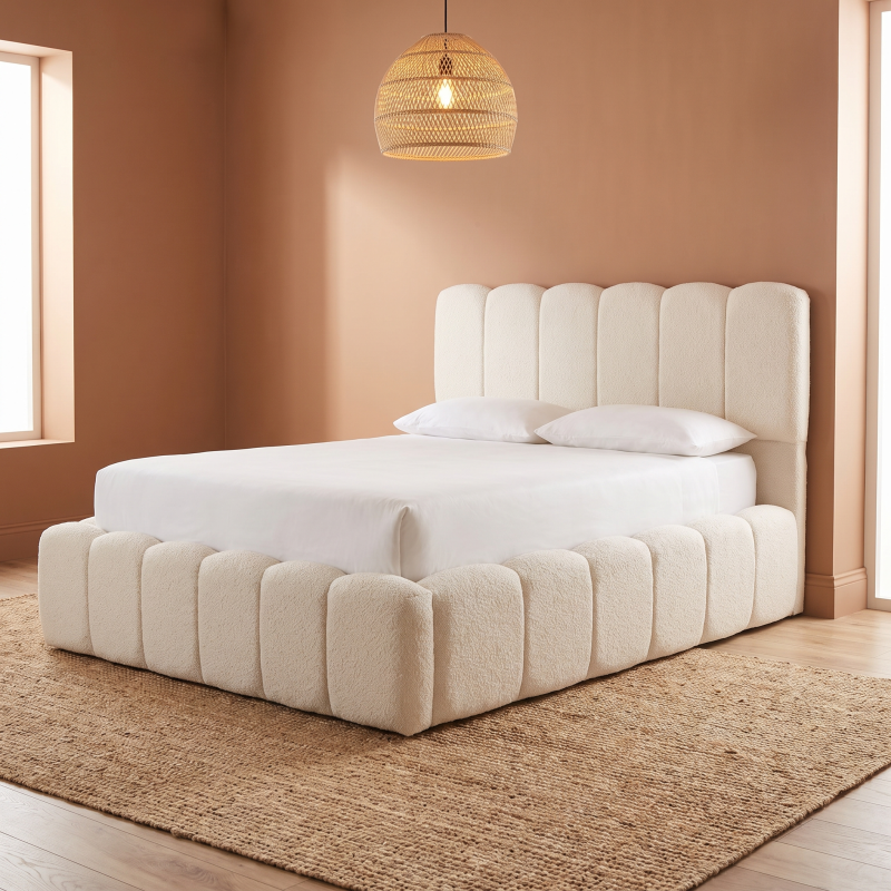 Ravenna Cloud Bubble 5ft King Bouclé Bed