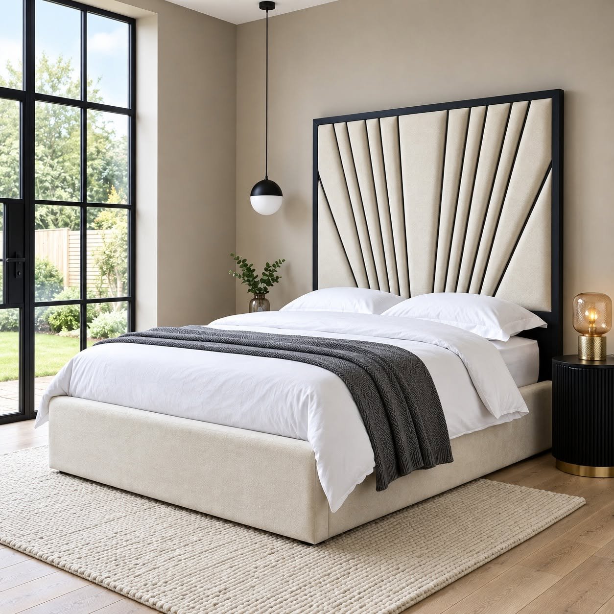 High Headboard Bespoke Deco Art Luxury Bed