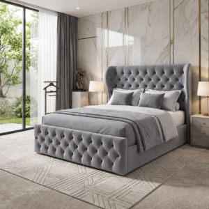 Wingback Kendal Chesterfield Ottoman Bed - UK